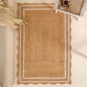 Natural Wave Jute Area Rug
