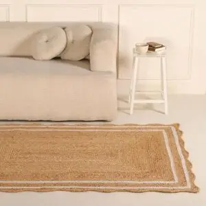 Natural Wave Jute Area Rug